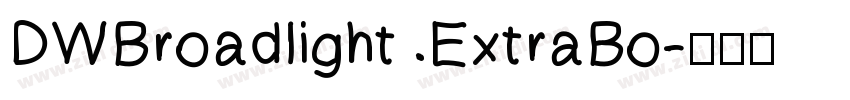 DWBroadlight ExtraBo字体转换